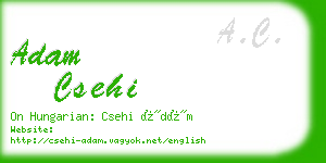 adam csehi business card